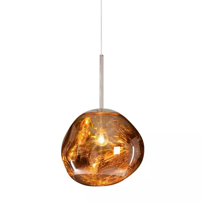 Clyvera - Lampada a Sospensione Artistica in Vetro Fuso Illuminazione Moderna ed Elegante per Interni