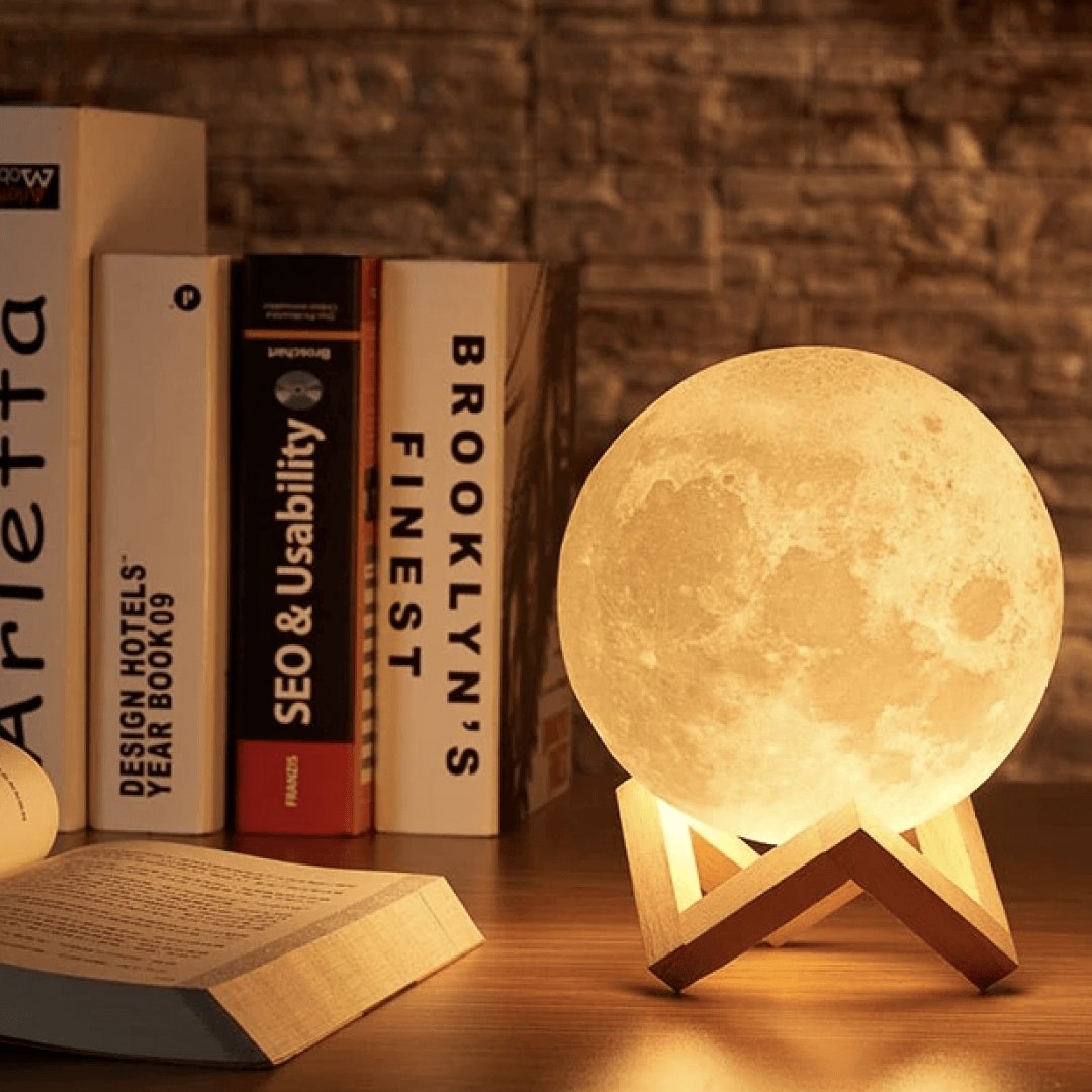 Lampada Lunare - Ricaricabile - Controllo Touch