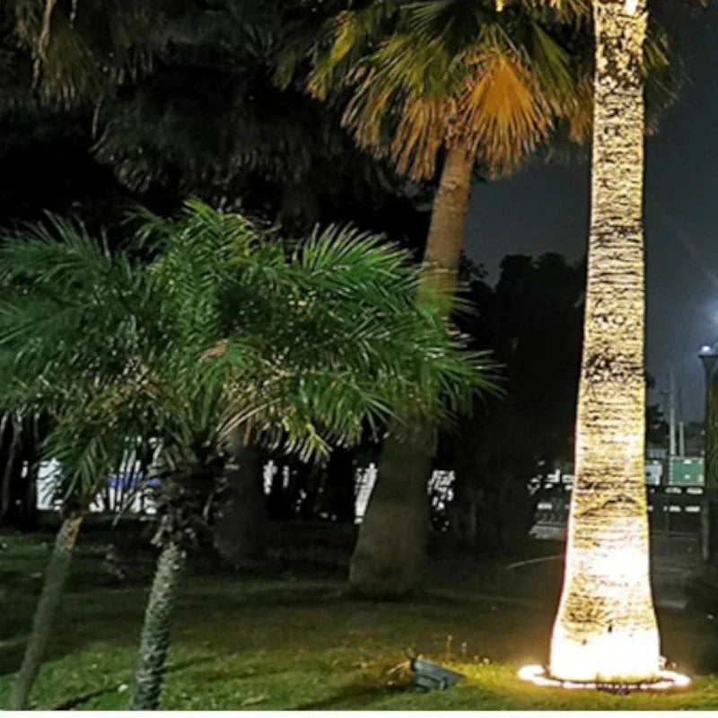 Valeris | Illuminazione LED per alberi con design a anello a terra da 360° e grado di protezione IP65 per giardini e paesaggi