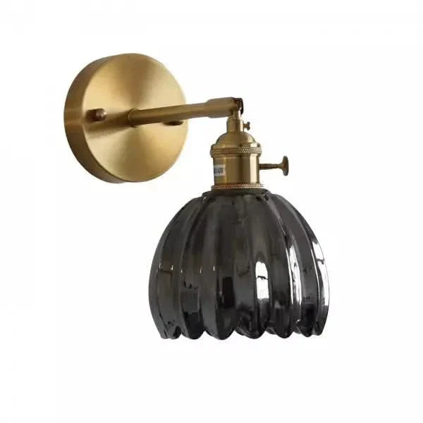 Lampada da Parete in Vetro Tulipano Vintage