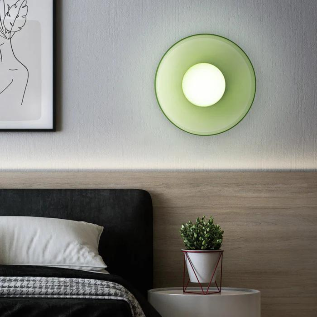 Lampada da soffitto rotonda con funzionalità elegante - LumiSphere