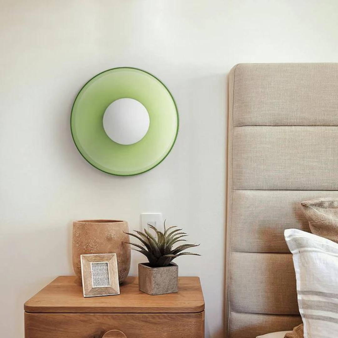 Lampada da soffitto rotonda con funzionalità elegante - LumiSphere