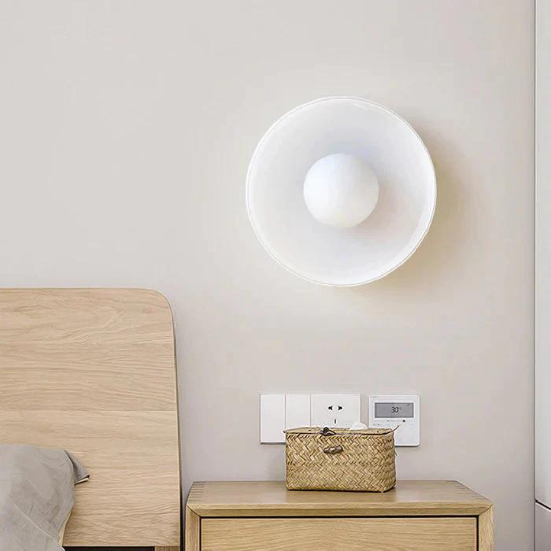 Lampada da soffitto rotonda con funzionalità elegante - LumiSphere