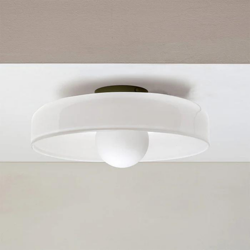 Lampada da soffitto rotonda con funzionalità elegante - LumiSphere