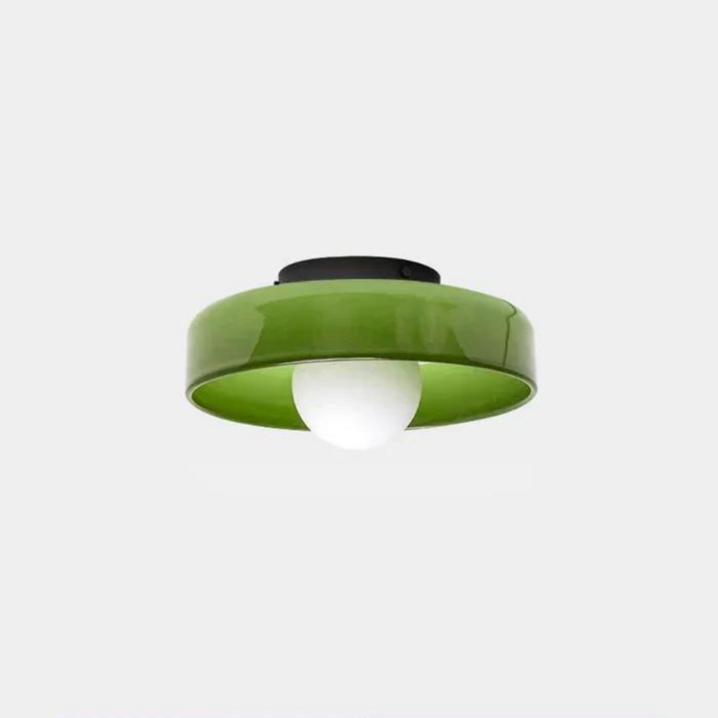 Lampada da soffitto rotonda con funzionalità elegante - LumiSphere