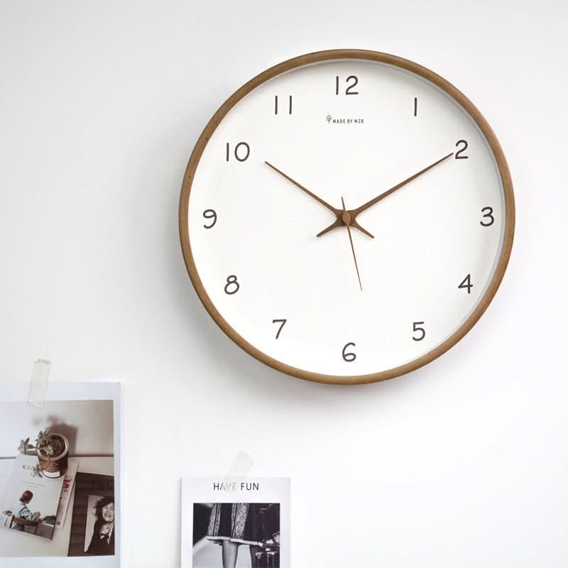 Orologio da parete in legno massello Stille Solid Tre