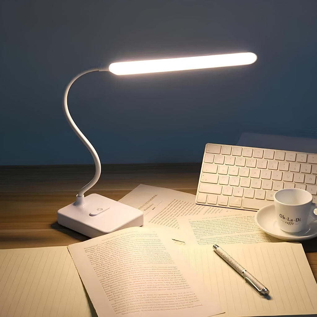 Lampada da Tavolo LED Ricaricabile USB con Braccio Flessibile