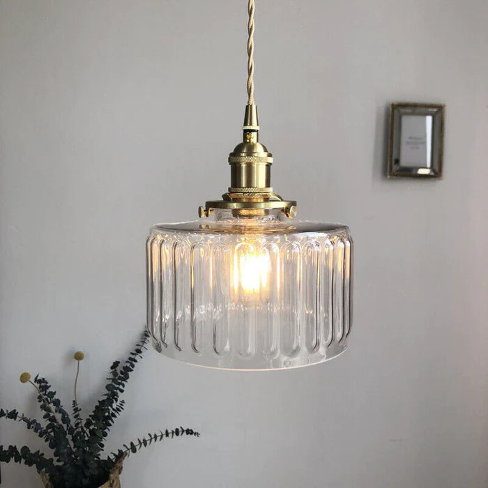 Skanto | Lampadario Vintage in Cristallo - Celeste