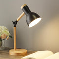 Lampada da tavolo Nordivio in stile scandinavo | Regolabile & Pieghevole | Legno & Metallo | Altezza 45 cm