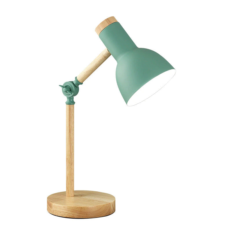 Lampada da tavolo Nordivio in stile scandinavo | Regolabile & Pieghevole | Legno & Metallo | Altezza 45 cm